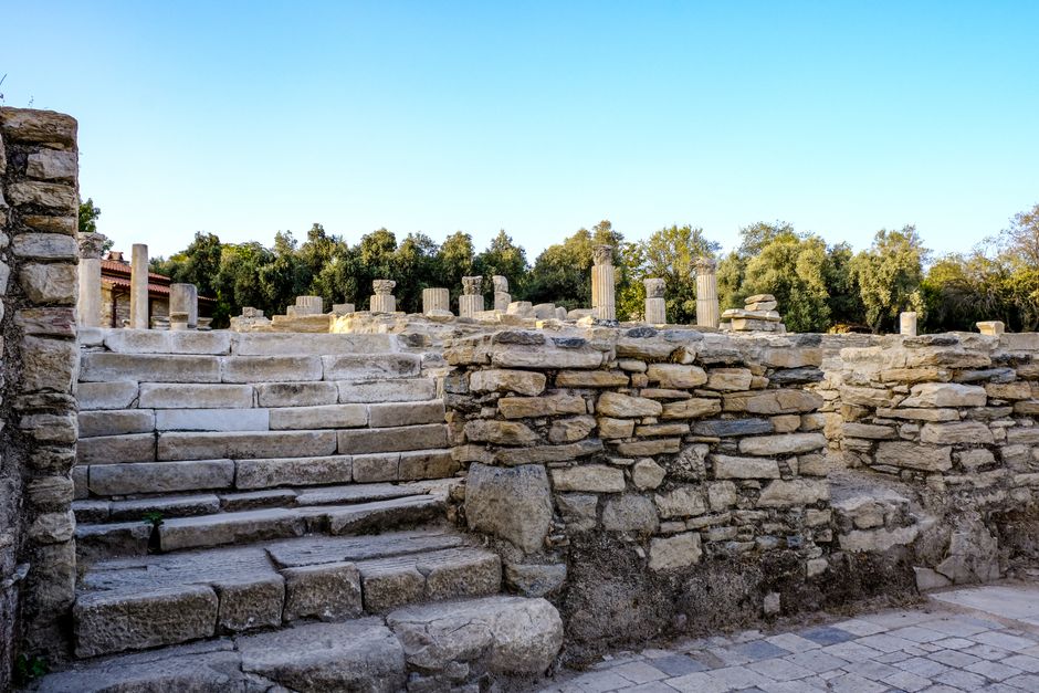 Plaoshnik archaeological site Ohrid ruins foundations