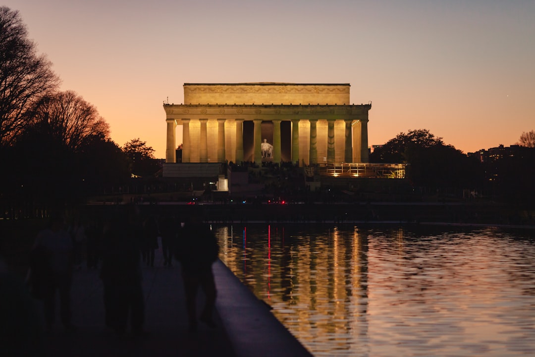 Lincoln Memorial Reflecting Pool Washington DC sunset