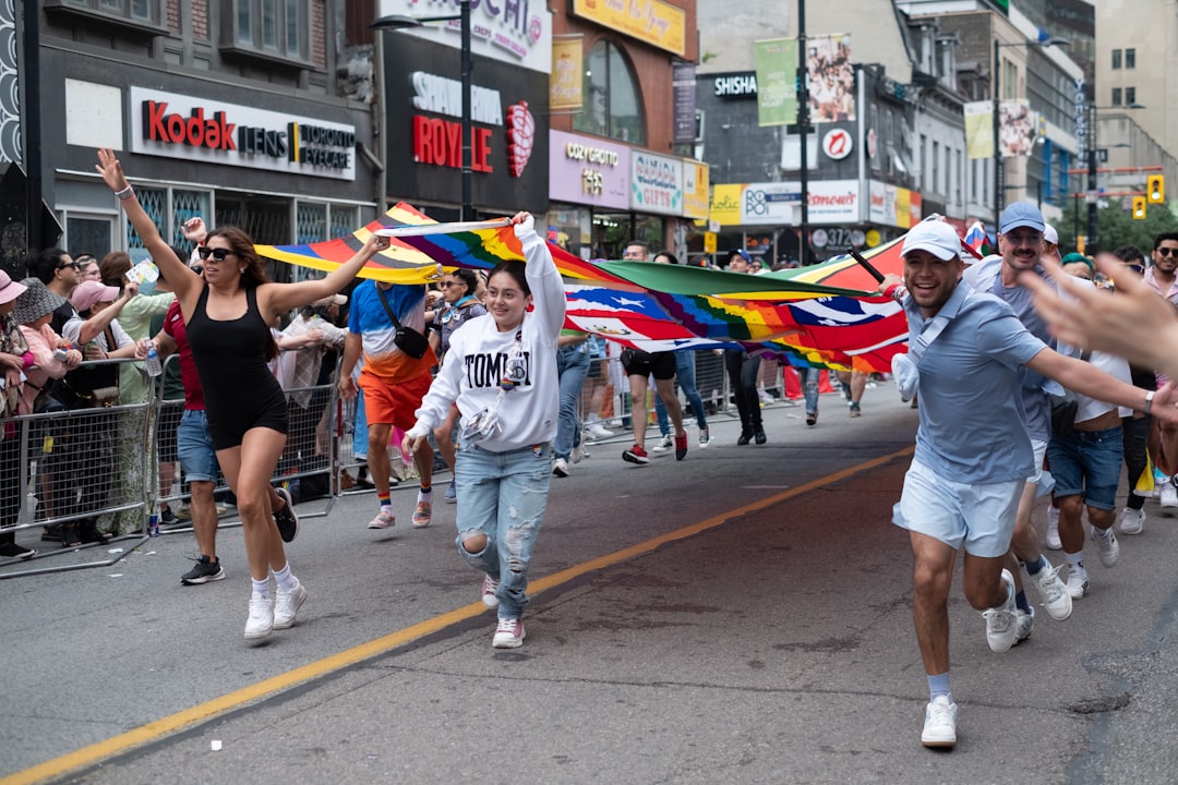 Bosnian Canadian fans celebrating Toronto street
