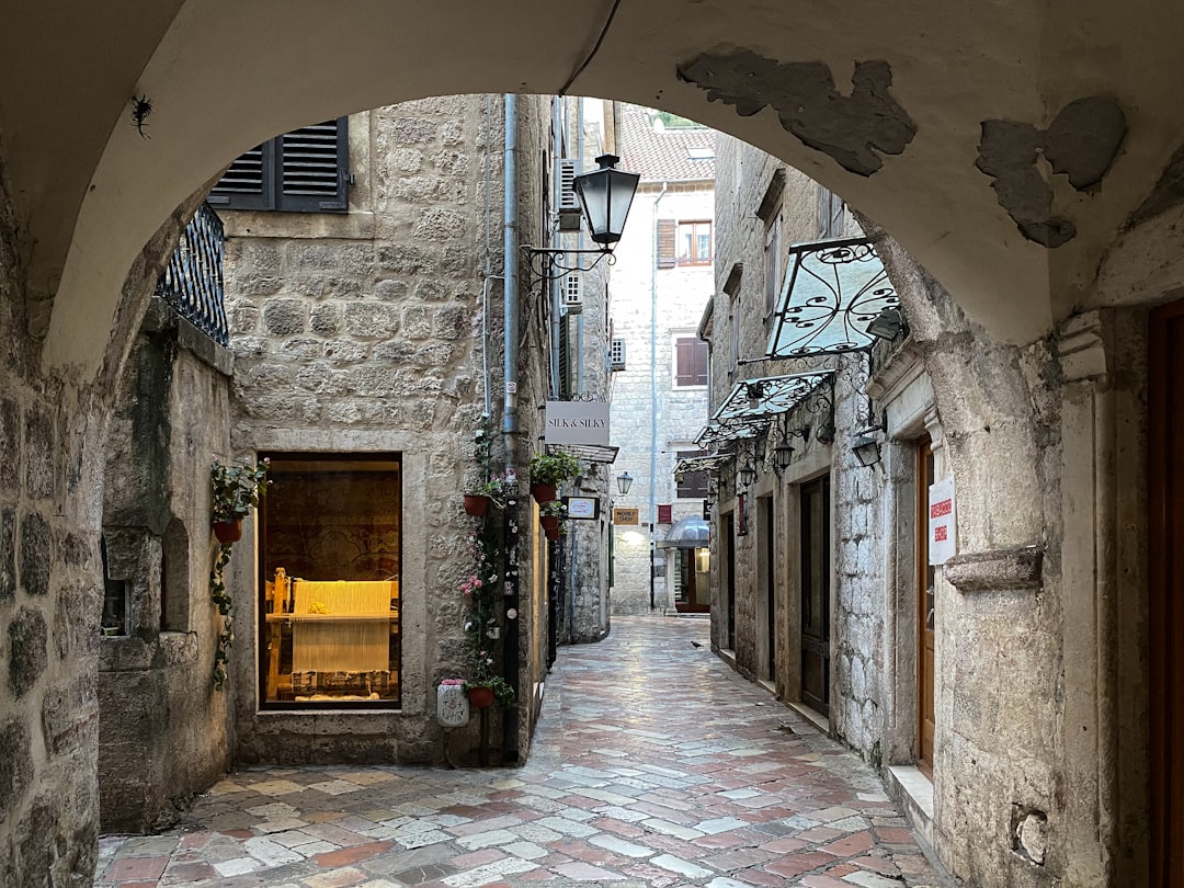 Kotor Montenegro old town evening bar atmosphere