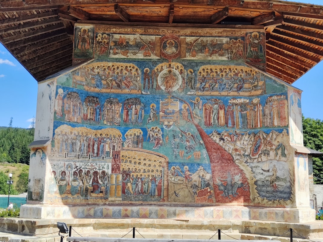 Horezu Monastery Romania interior frescoes Brancovenesc style