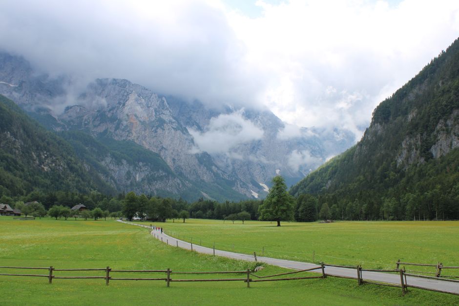 Planica Valley Slovenia hiking trail alpine meadow