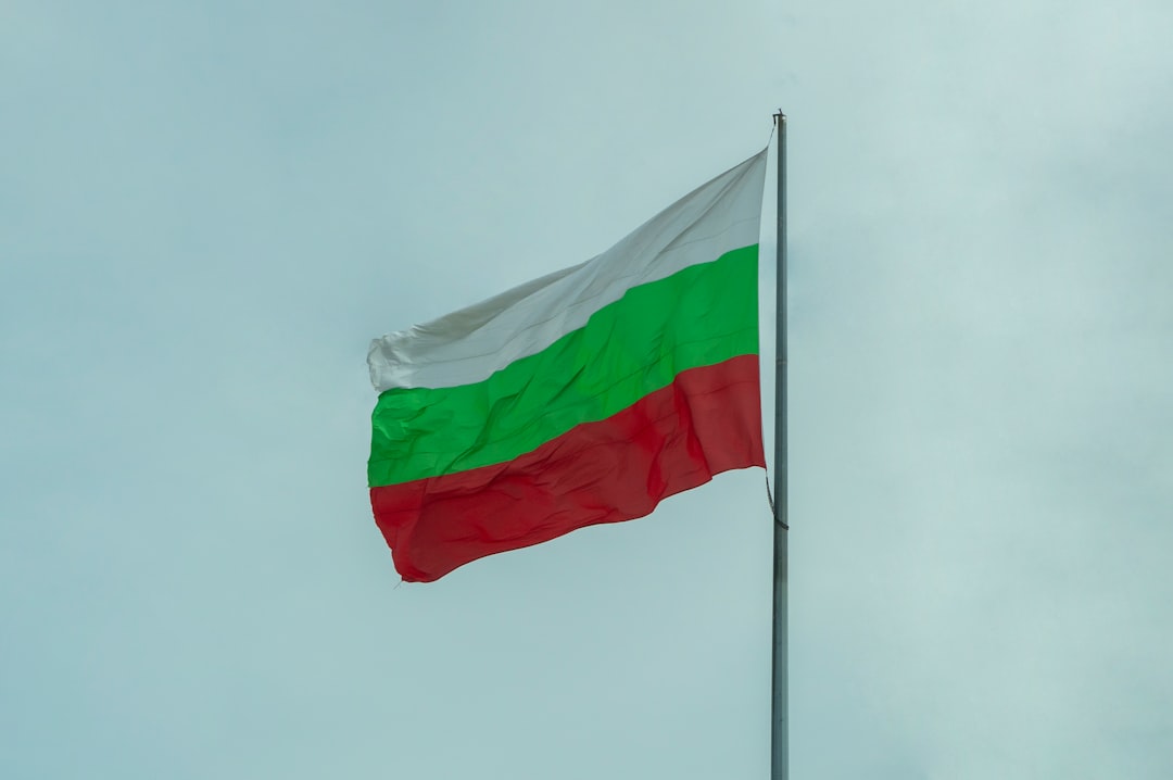 European Union flags Bulgaria Sofia