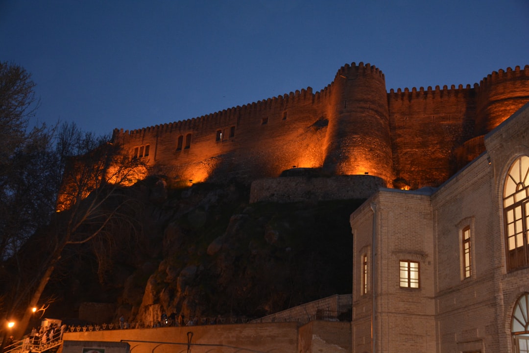 Gjirokastër Bar Kala terrace view of fortress evening lights