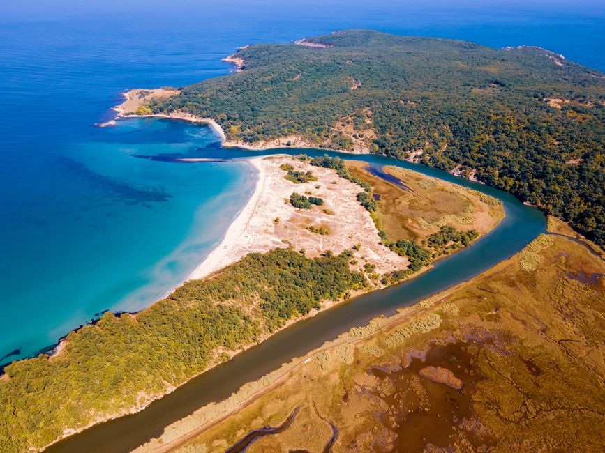 Black Sea coastline Bulgaria Romania Turkey map