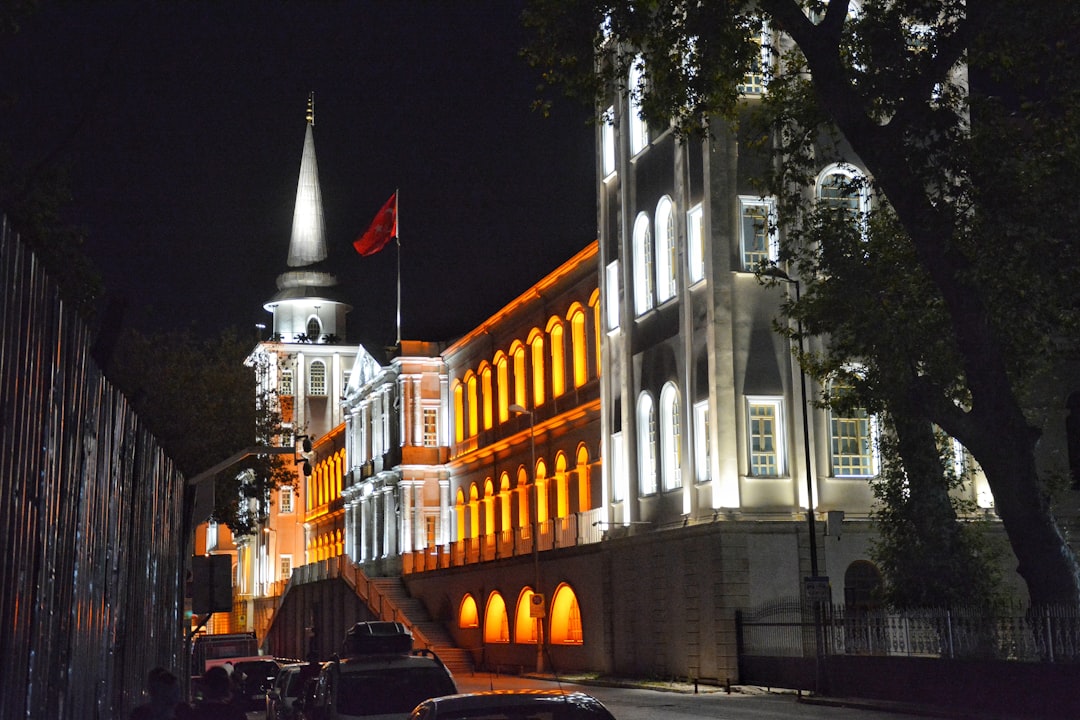 Istanbul Metropolitan Municipality building night view