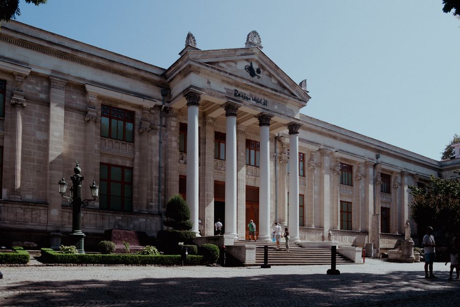 Constanta Archaeological Museum Romania neoclassical facade sunny day