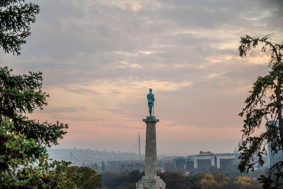 Stefan Lazarevic monument Belgrade Serbia