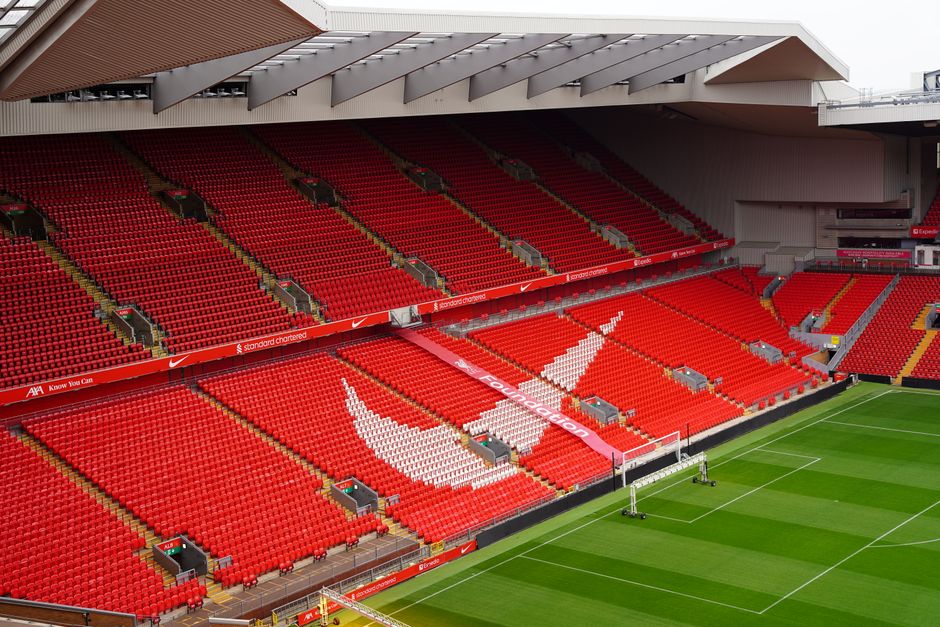 Sadio Mane celebrating goal Liverpool Anfield