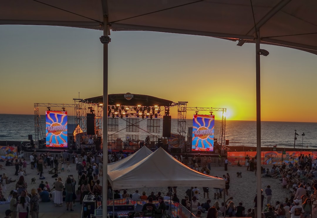 Ksamil Plaza Beach Bar live music cocktails sunset
