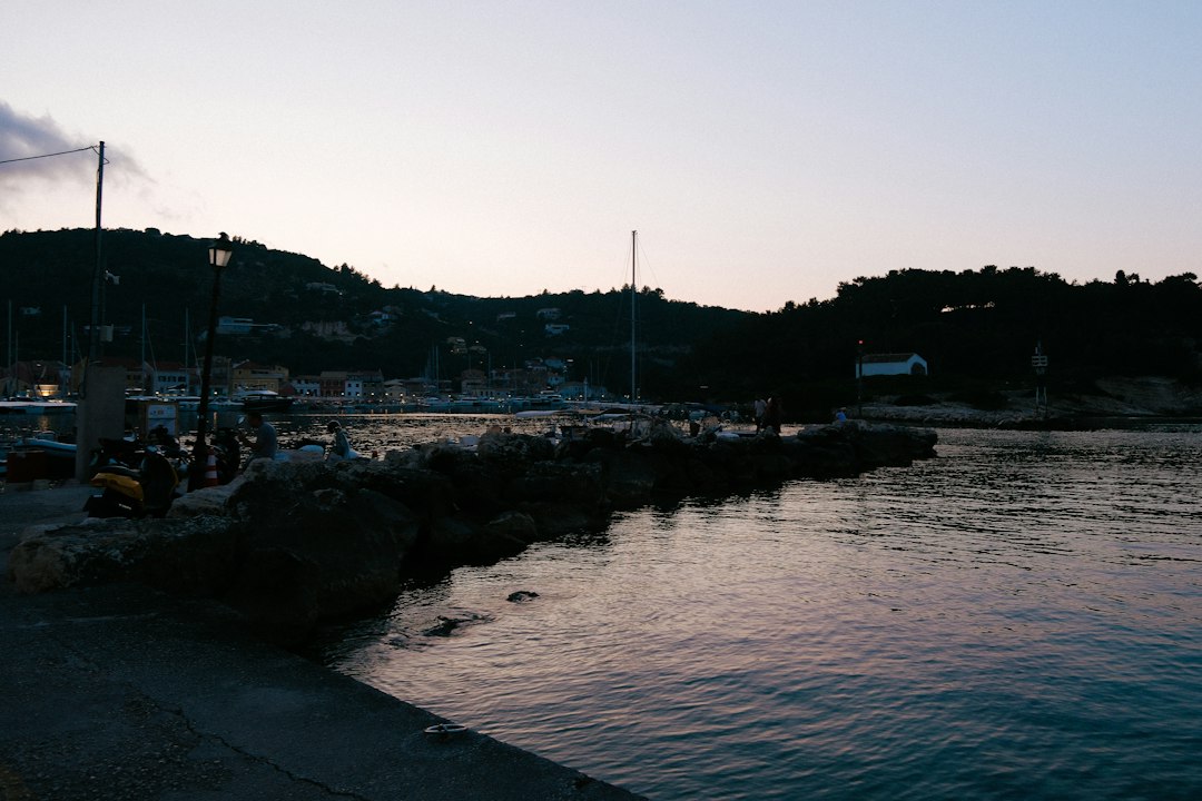 Ierissos Greece waterfront taverna evening live rebetiko music crowd