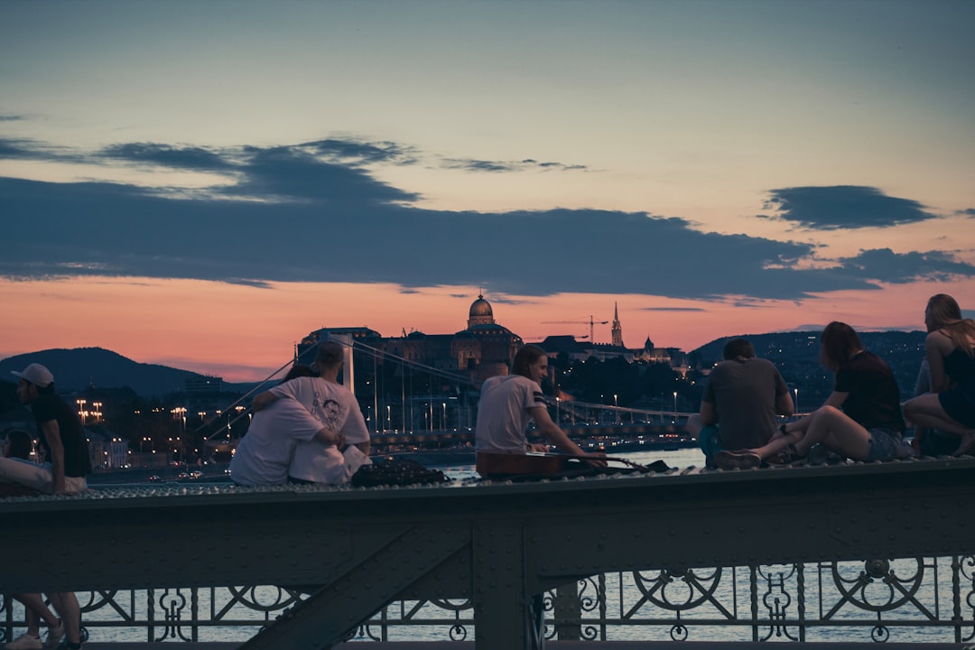 Mostar nightlife bar rooftop terrace Stari Most view evening