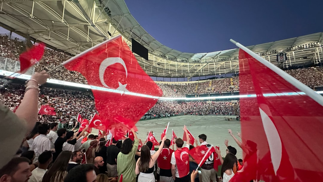 Ergin Ataman celebrating with Turkish national team