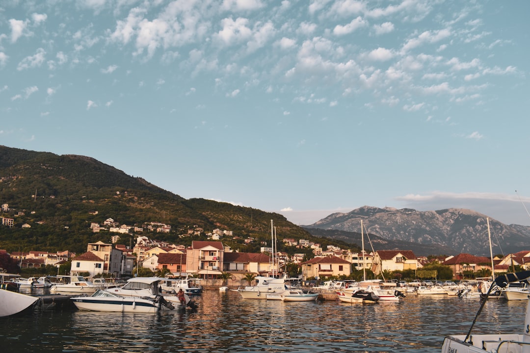 Tivat Montenegro yacht club marina evening