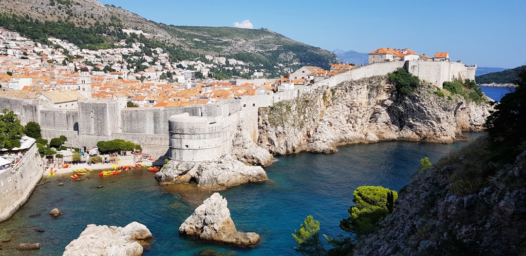 Fort Lovrijenac Dubrovnik stone fortress Adriatic sea sunset