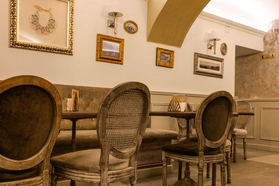 Plovdiv Old Town Bulgaria traditional restaurant interior shopska salad banitsa