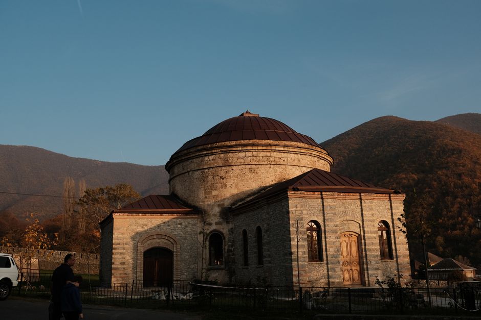 Cave of St. Sava Kosovo exterior stone structure mountain backdrop