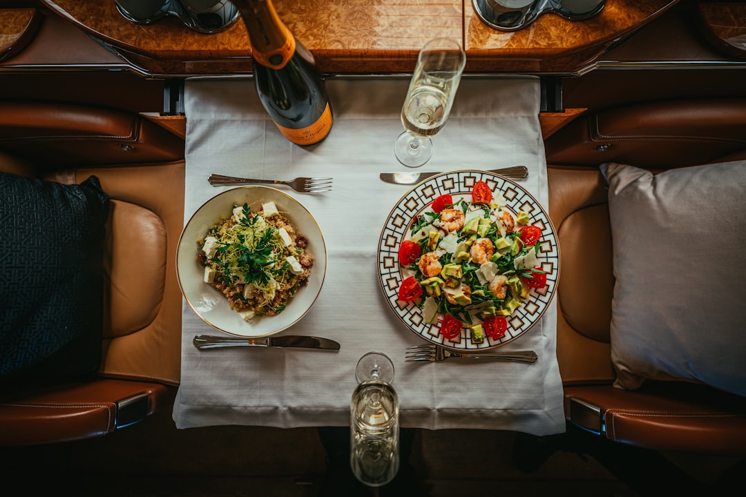 Balkan train dining car cevapi beer meal