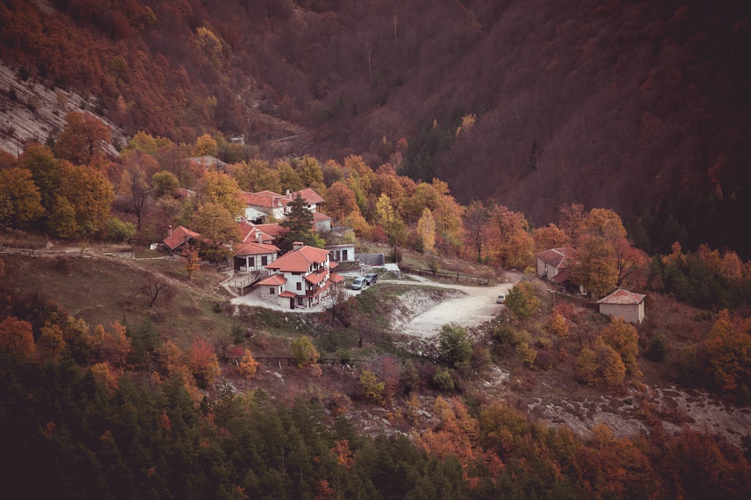 Rila Monastery Bulgaria exterior view mountain landscape 19th century revival architecture
