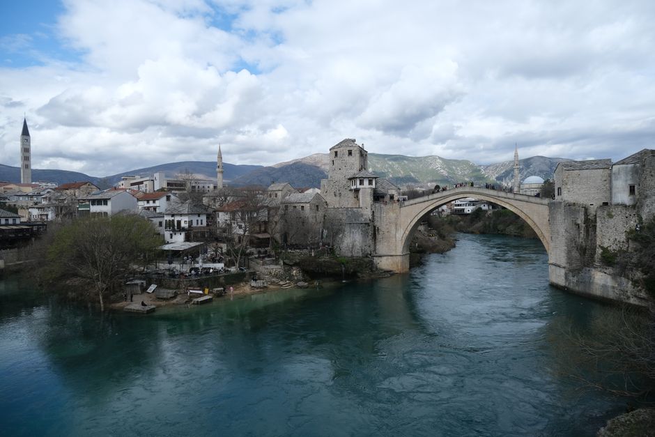 Pokemon Go map showing Balkan region landmarks