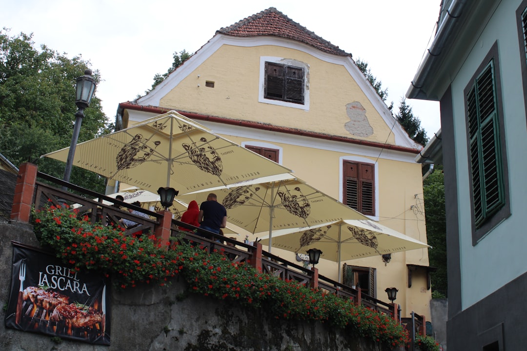 Sighisoara Calea Cetatii street food cafes outdoor seating