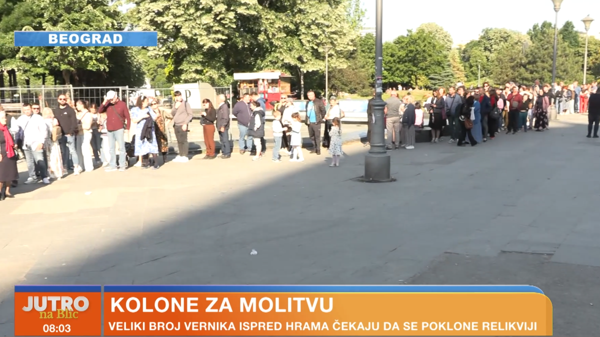 Holy Belt of the Theotokos Draws Massive Crowds to Belgrade's Temple of Saint Sava