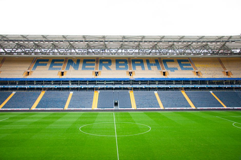 Fenerbahce stadium crowd night match atmosphere