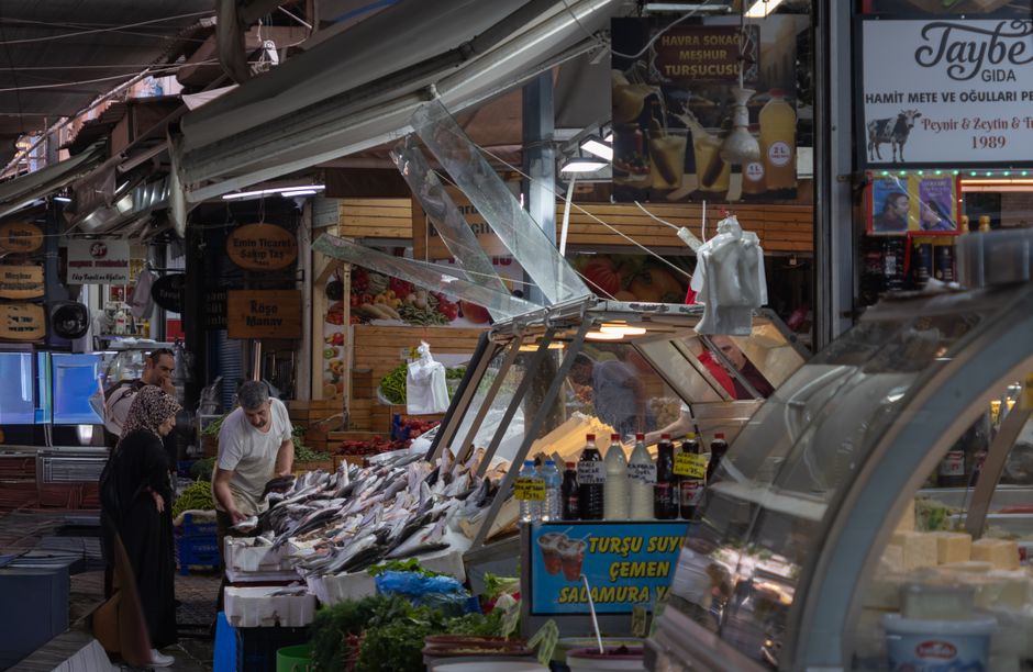 Varna Central Market Bulgaria fresh fish produce bustling stalls