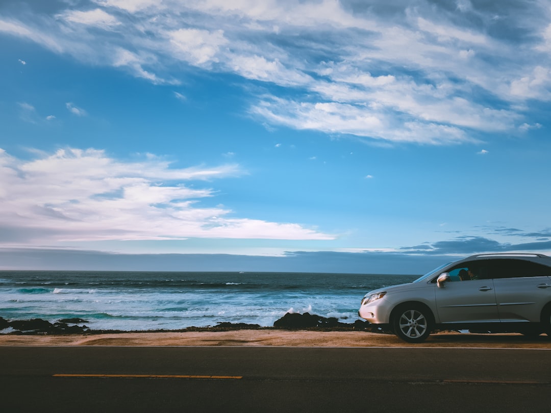 Otranto SS16 coastal road car driving view
