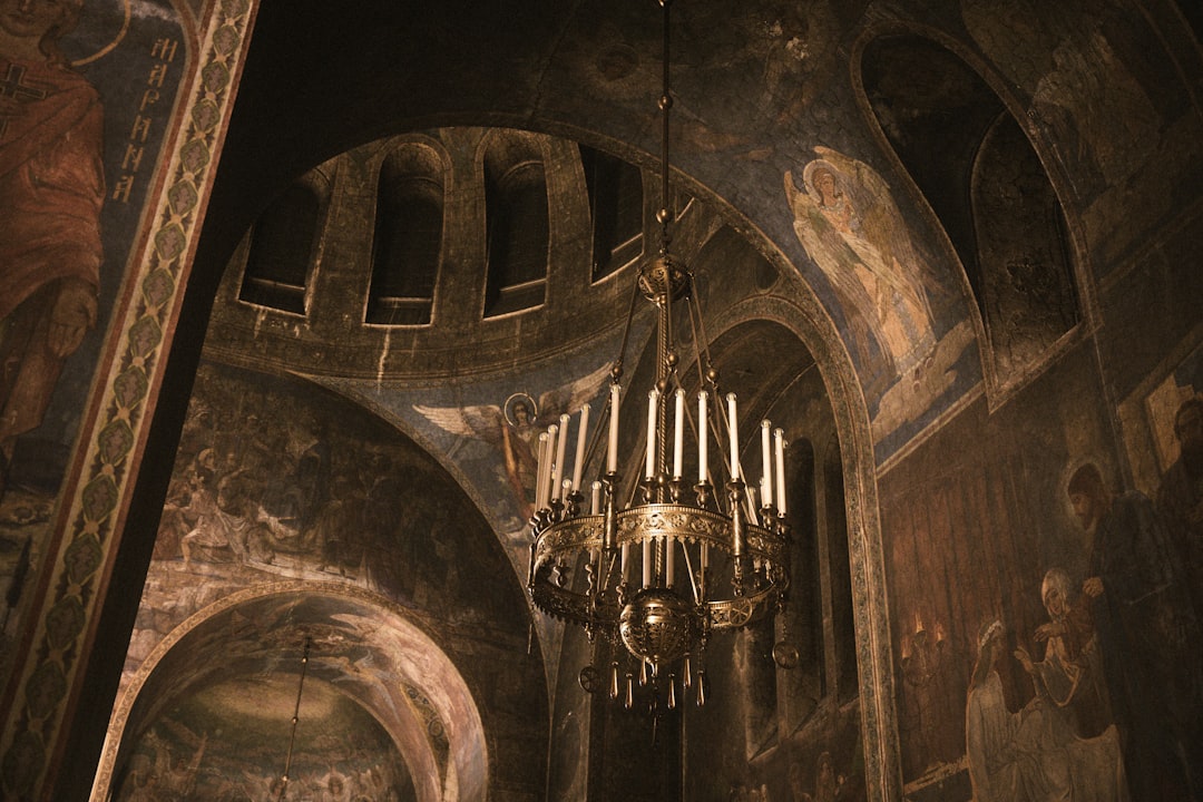 Rila Monastery Bulgaria Basilica of the Dormition interior frescoes Zahari Zograf