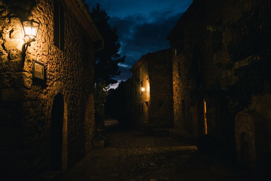 Studenica village quiet street evening atmosphere