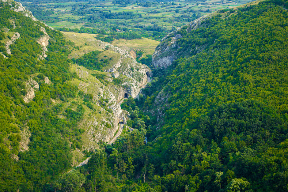 Đerda Monastery Fruška Gora Serbia river valley forest view