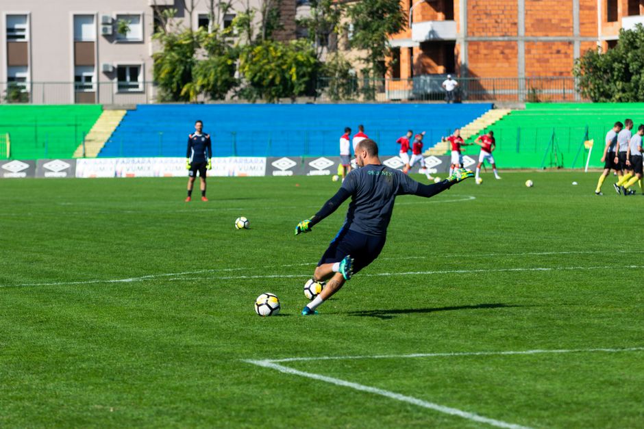 FCSB team training session Bucharest stadium