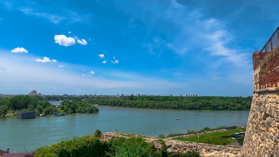 Belgrade River Fest stage setup Danube river
