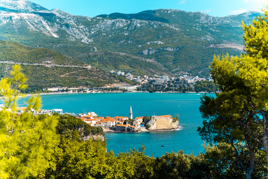 Kotor Bay Montenegro historic old town view from hike