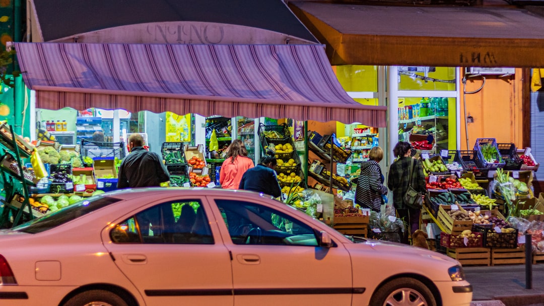 Slatina Serbia local market fresh produce vegetables stalls