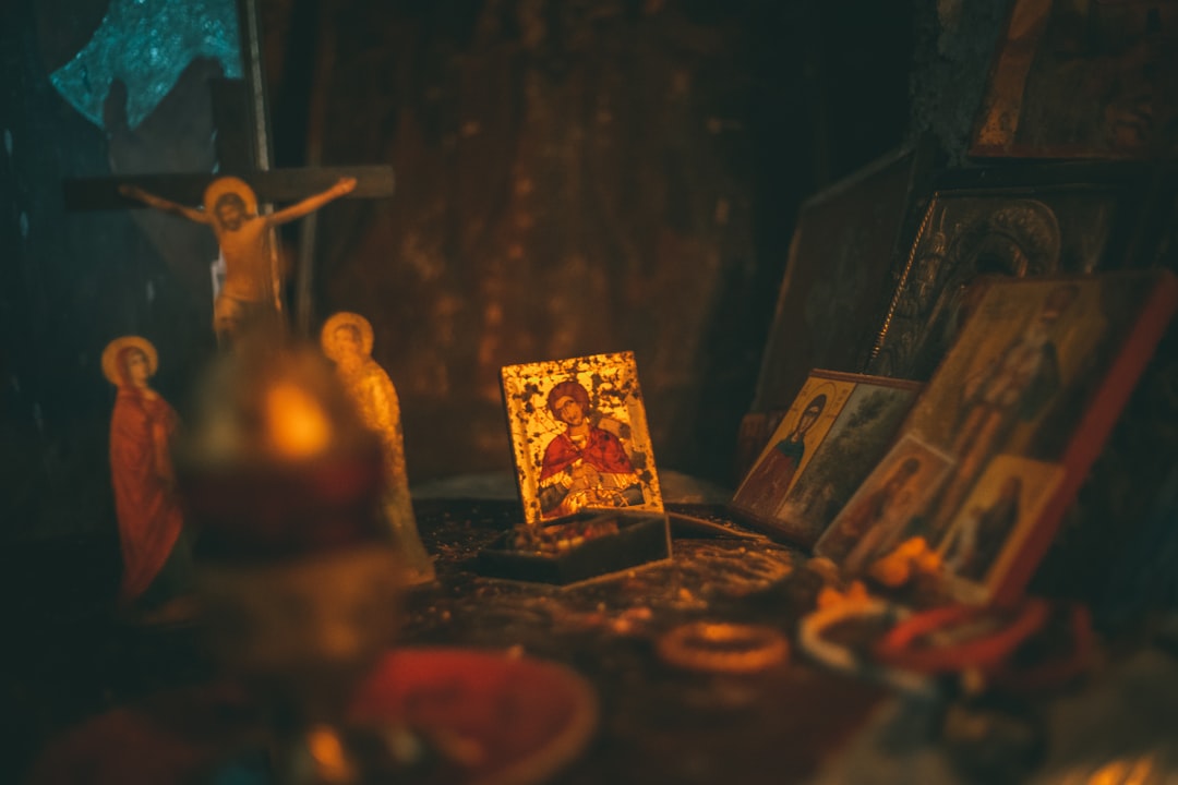 Rila Monastery Icon Museum wooden icons gold leaf dim lighting