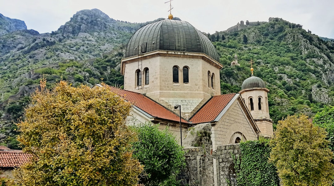 St Tryphon Cathedral Kotor Montenegro Romanesque architecture interior stained glass
