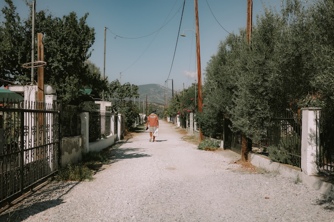 Suva Reka Kosovo village street view road