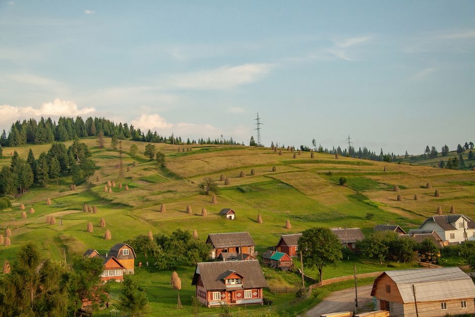 Lăzarea village Buzău County Romania landscape