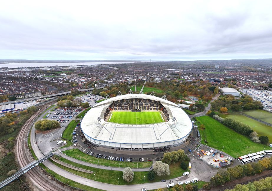 Brandywell Stadium aerial view Derry City