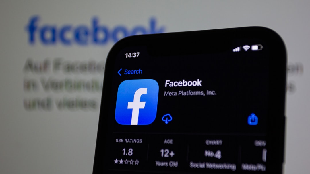 Facebook outage error screen mobile phone display