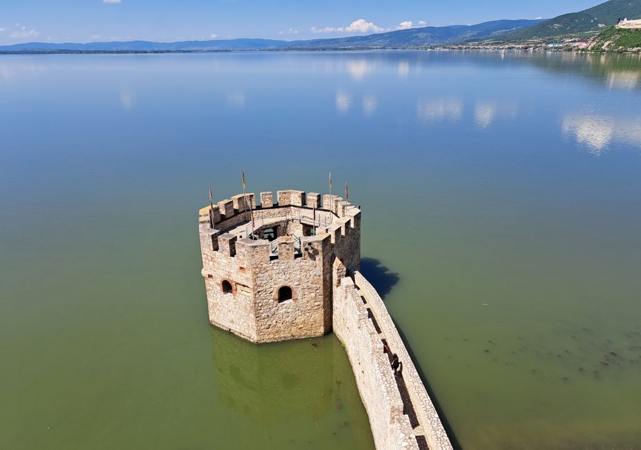 Smederevo Fortress Serbia massive brick walls Danube river morning mist