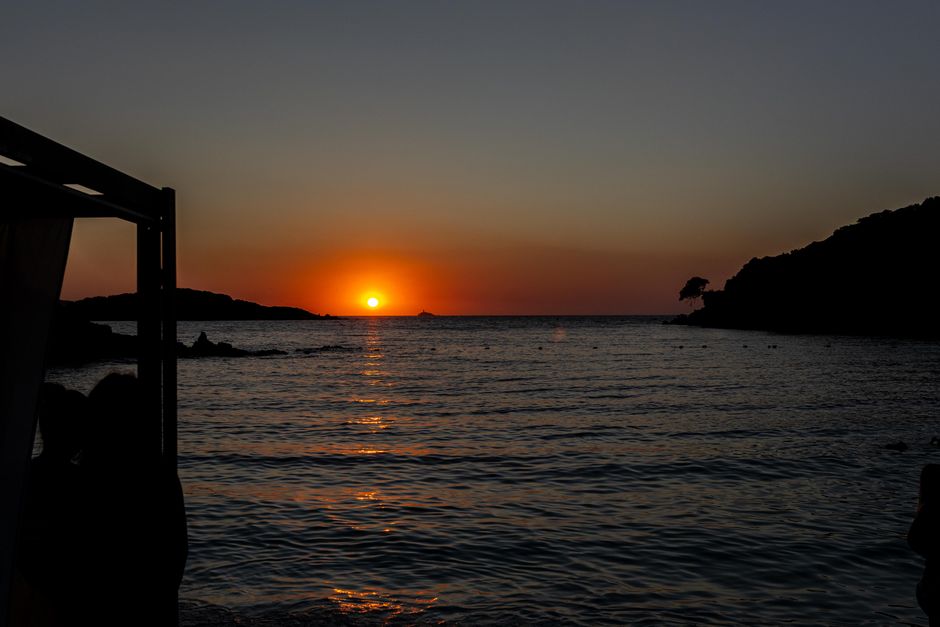 Ksamil Lighthouse Albania sunset view bay