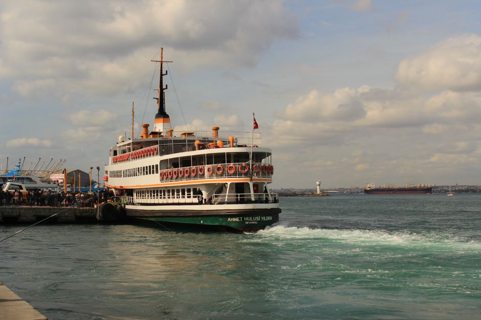 Sozopol port ferry boat Bulgaria Black Sea Karaada departure