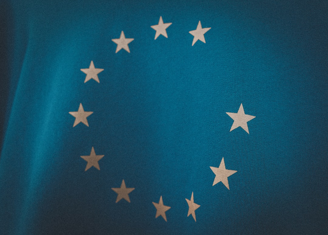 European Union flag with Bulgarian flag