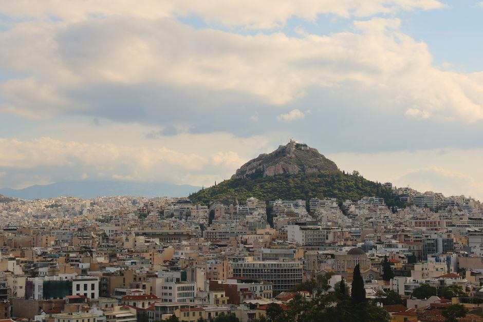 Gigantes plaki Greek dish Mount Olympus village restaurant