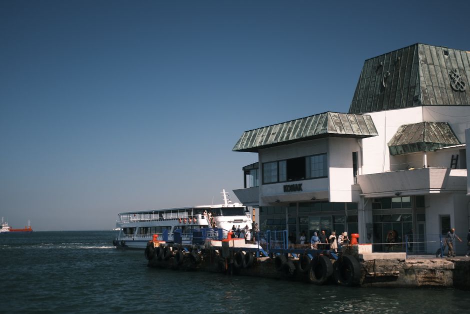 Durres Ferry Terminal Albania large ferries departing
