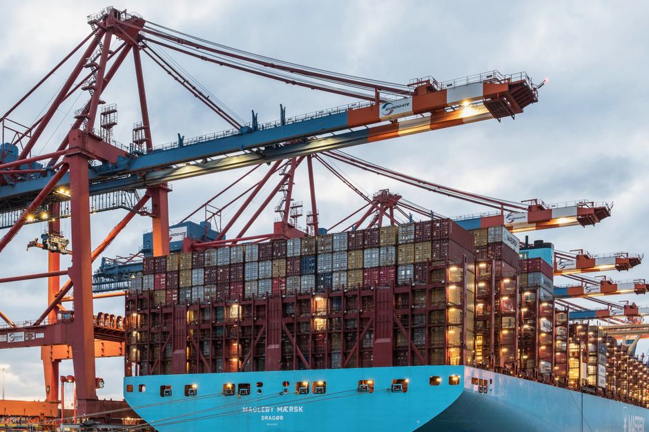 Balkan trade ports cargo ships loading
