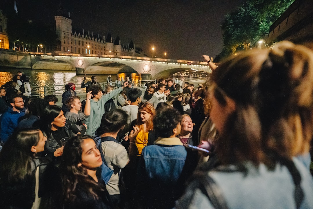 Pristina Ura e Ujkit bridge nightlife crowd